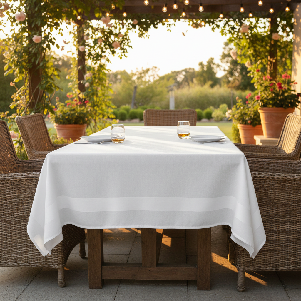 Satin Band Blended Table Linens