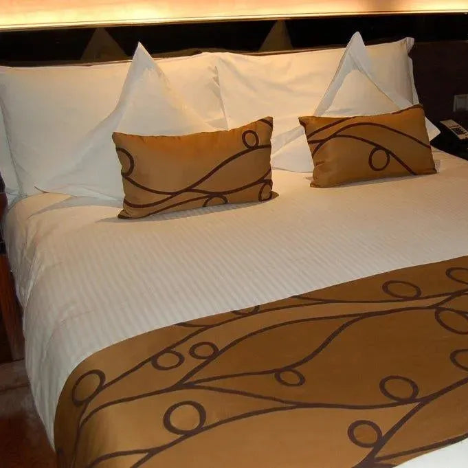 T-250 Blended Collection 5 MM Satin Stripe Bed Sheets