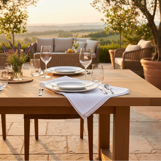 Satin Band Blended Table Linens